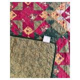 Modern Heirloom Patchwork Quilted Bedspread