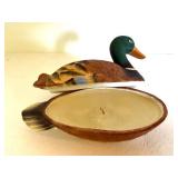 Lenox Bowl, Valero Goblets & Duck Decor Mixed Lot
