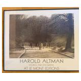 Harold Altman Etchings and Lithographs at Le Mont Editions Framed Art Print