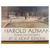 Harold Altman Etchings and Lithographs at Le Mont Editions Framed Art Print