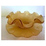 Vintage Mixed Lot of 4 Decorative Glass Bowls