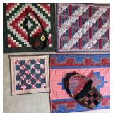 Handmade Quilt Samplers & Handbags (Lot of 6)