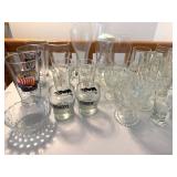 Assorted Clear Glassware Mixed Lot