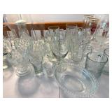 Assorted Clear Glassware Mixed Lot