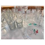 Assorted Clear Glassware Mixed Lot