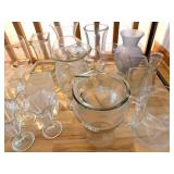 Assorted Clear Glassware Mixed Lot