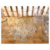 Assorted Clear Glassware Mixed Lot