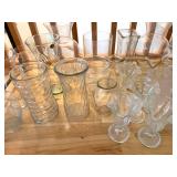 Assorted Clear Glassware Mixed Lot