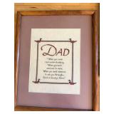Framed Cross Stitch Wall Art Set of 3
