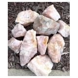 Pink Quartz Rough Stones (Lot of 10)