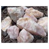 Pink Quartz Rough Stones (Lot of 10)