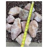 Pink Quartz Rough Stones (Lot of 10)