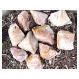Rose Quartz Rough Stone Collection (Lot of 10)