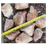 Rose Quartz Rough Stone Collection (Lot of 10)