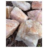 Rose Quartz Rough Stones (Lot of 11)