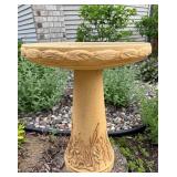 Decorative Cast Concrete Birdbath