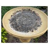 Decorative Cast Concrete Birdbath