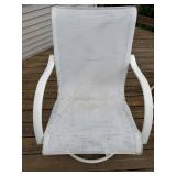 Outdoor Patio Dining Set With 4 Swivel Chairs, Glass Table & Umbrella