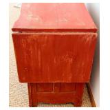 Vintage Painted Drop-Leaf Cabinet