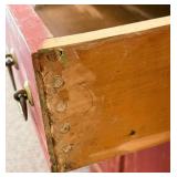 Vintage Painted Drop-Leaf Cabinet