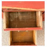 Vintage Painted Drop-Leaf Cabinet