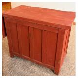 Vintage Painted Drop-Leaf Cabinet