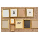 Golden Picture Frames Assortment (Lot of 10)