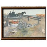 Carl Larsson - The Bridge - Framed Print