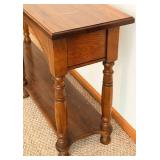 Wood Console Table With Shelf