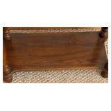 Wood Console Table With Shelf