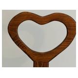 Heart-Shaped Wooden Rack Stand