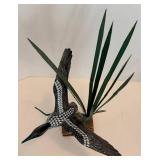 Benson Baskets & Benches Loon Basket With Loon Artwork