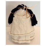 Signed Roundstone Candle Holders & Cloth Doll and Figurine (Lot of 4)