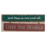 Religious Wall Decor Signs Mixed Lot of 11