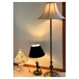 Three - Table and Floor Lamps Mixed Lot