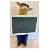 Pig Chalkboard Figure
