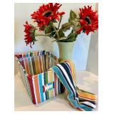 Pottery Barn Towel & Basket Set