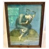 Vintage George Frederick Watts - "Hope" - Framed Figural Art Print