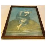 Vintage George Frederick Watts - "Hope" - Framed Figural Art Print