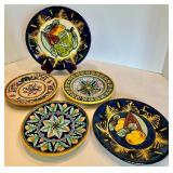 Deruta Hand Painted Ceramic Plates (Lot of 5)