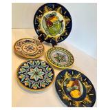 Deruta Hand Painted Ceramic Plates (Lot of 5)
