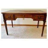 Vintage Wood Writing Desk & Chair Set