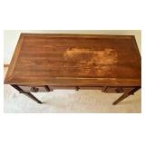Vintage Wood Writing Desk & Chair Set