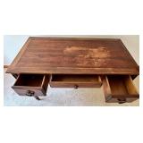 Vintage Wood Writing Desk & Chair Set