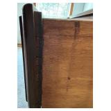 Vintage Wood Writing Desk & Chair Set