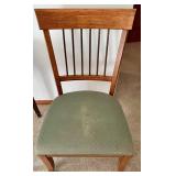 Vintage Wood Writing Desk & Chair Set