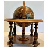 Decorative Wood Plate, Globe, Iron & Book Set Mixed Lot