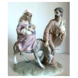 Valencia Collection Religious Decor Mixed Lot With Lantern Snow Globe & Framed Art