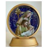Valencia Collection Religious Decor Mixed Lot With Lantern Snow Globe & Framed Art