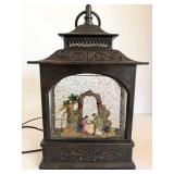 Valencia Collection Religious Decor Mixed Lot With Lantern Snow Globe & Framed Art